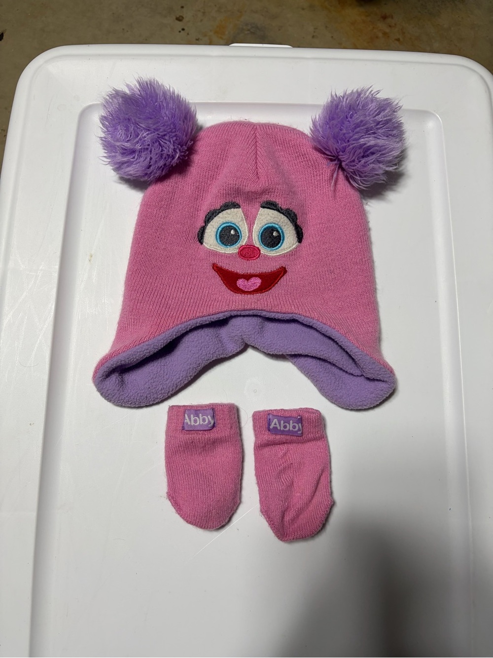 Sesame Street Abby Winter Hats & Matching Mittens - Toddler set